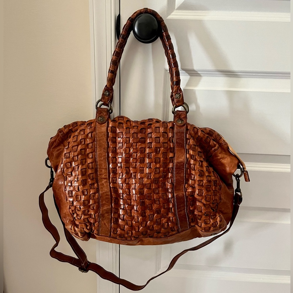 Langellotti Italian Braided leather bag!